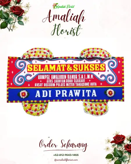 Papan Bunga Ucapan Selamat Geredug