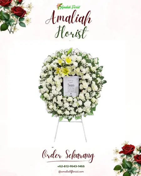 Krans Bunga Duka Geredug